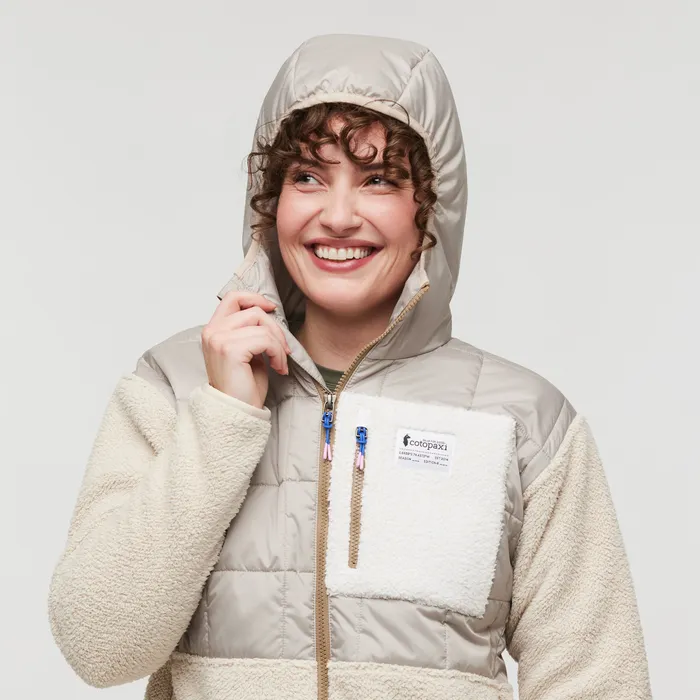 Women's Trico Hybrid Hooded Jacket - Oatmeal/Cream
