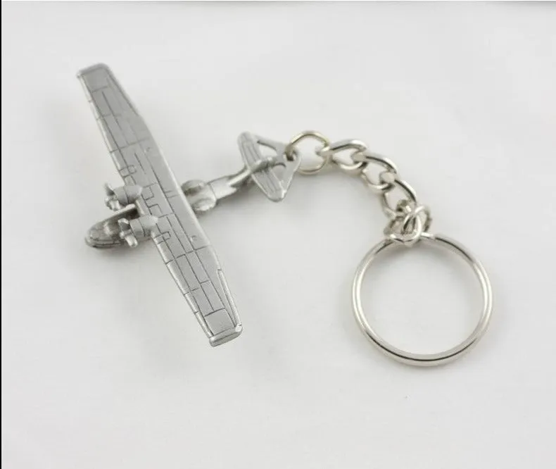 WWII Consolidated PBY Catalina Pewter Airplane Keychain