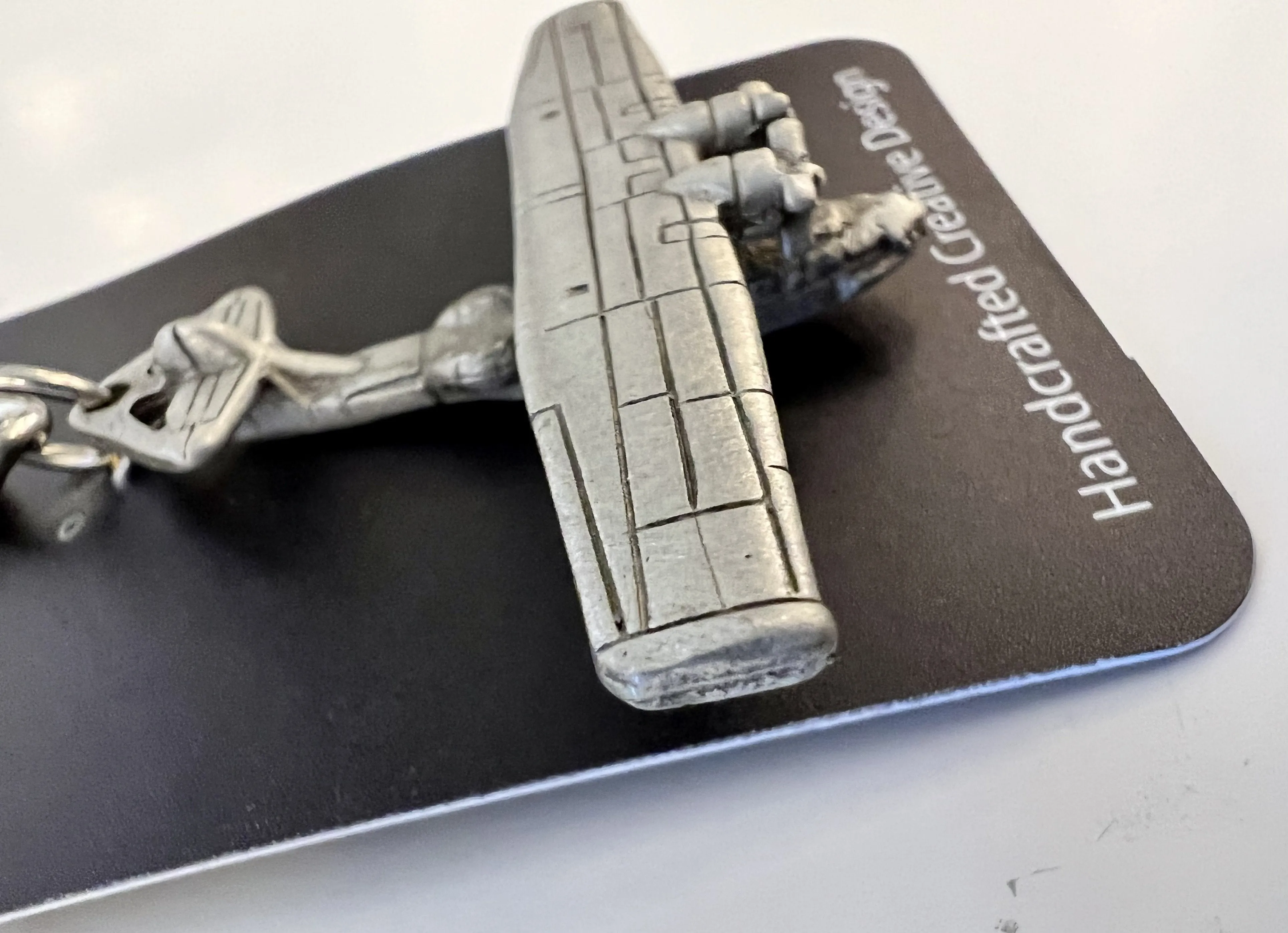 WWII Consolidated PBY Catalina Pewter Airplane Keychain