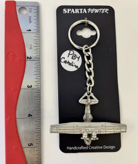 WWII Consolidated PBY Catalina Pewter Airplane Keychain