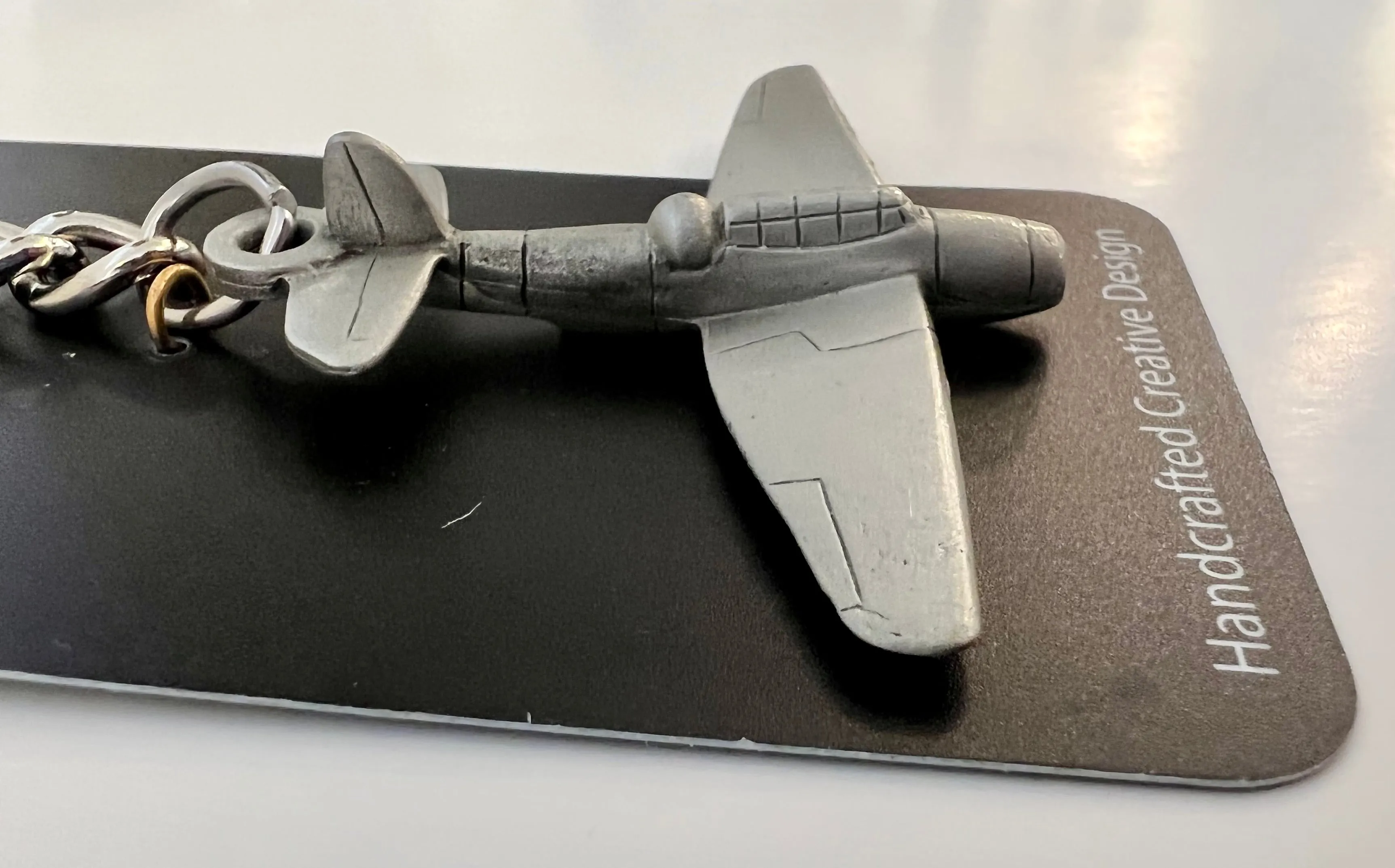 WWII Grumman TBF/TBM Avenger Pewter Airplane Keychain