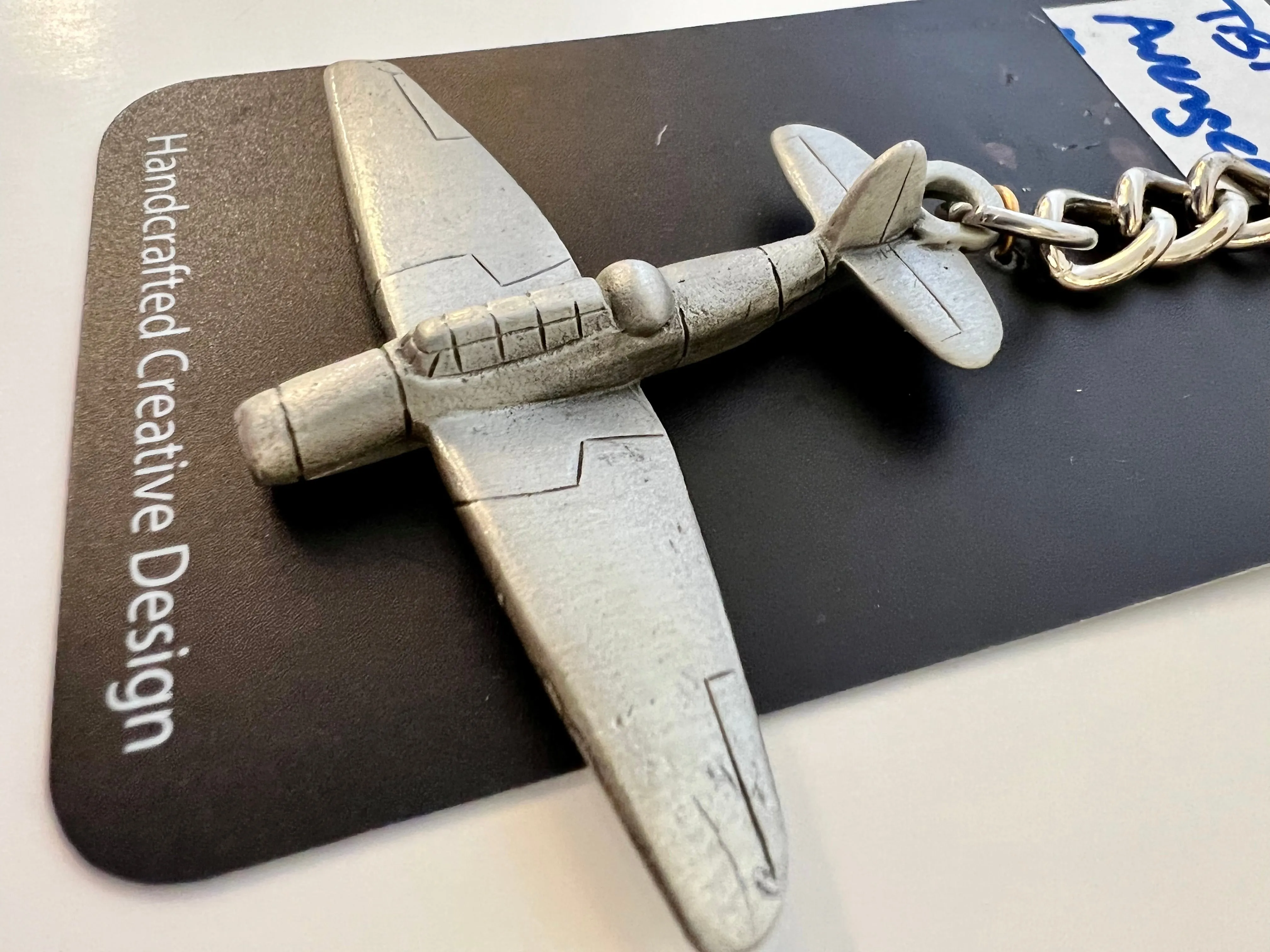 WWII Grumman TBF/TBM Avenger Pewter Airplane Keychain