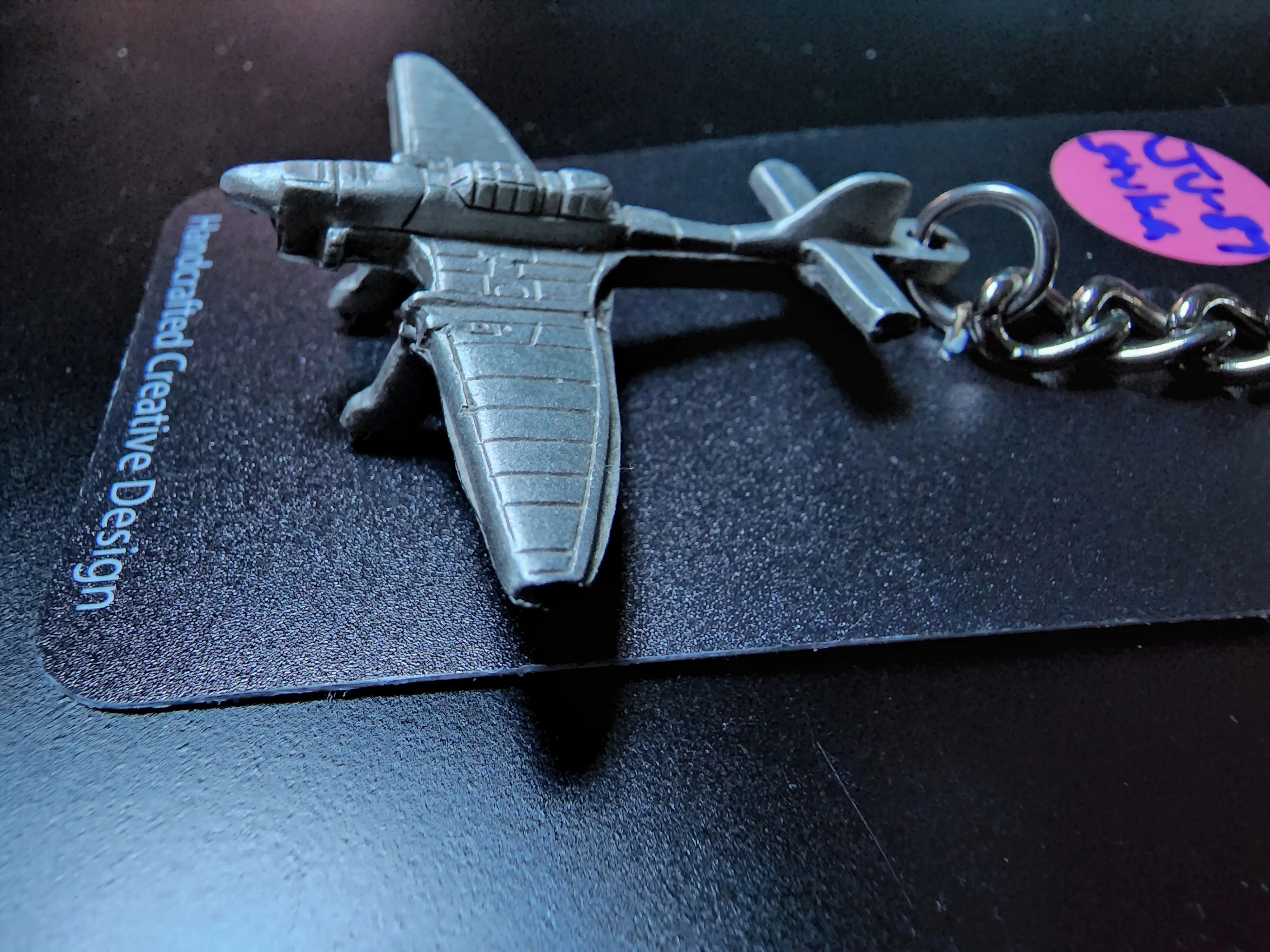 WWII Junkers JU-87 "Stuka" German Dive Bomber Airplane Pewter Keychain