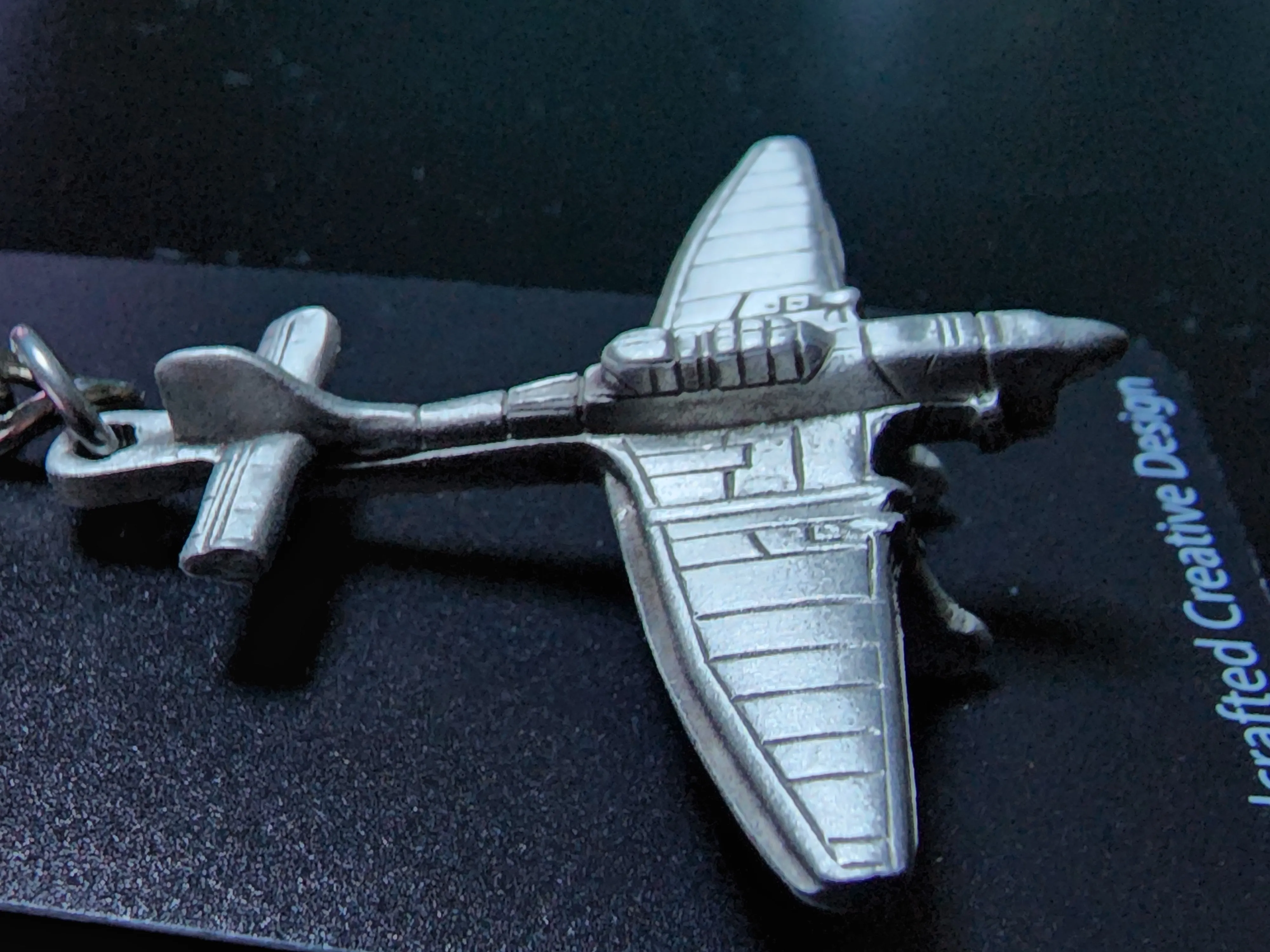 WWII Junkers JU-87 "Stuka" German Dive Bomber Airplane Pewter Keychain