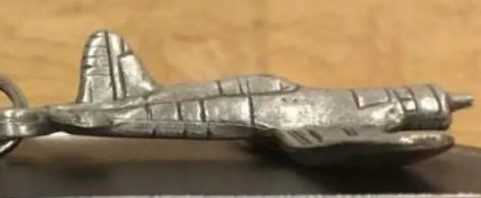 WWII Vought F4U Corsair Airplane Pewter Keychain